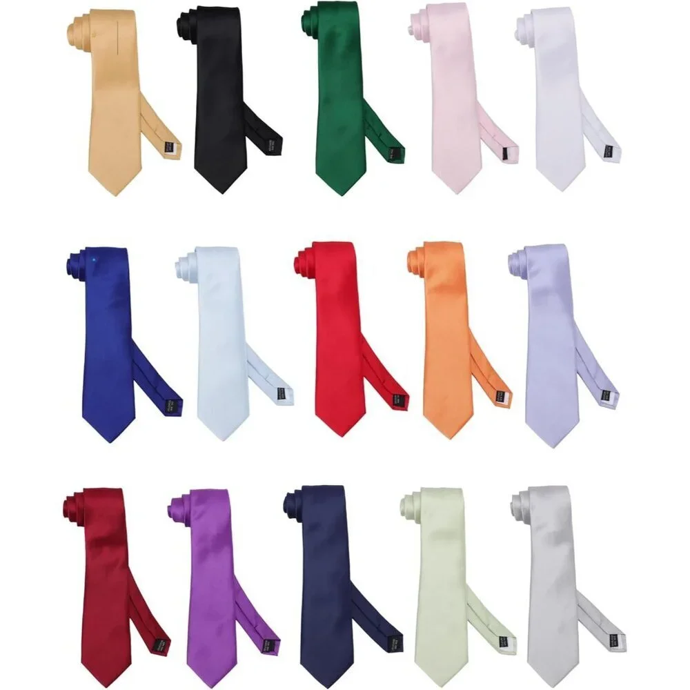Men's Burgundy Solid Color 8 Cm (3.15in) Polyester Formal Neck Ties